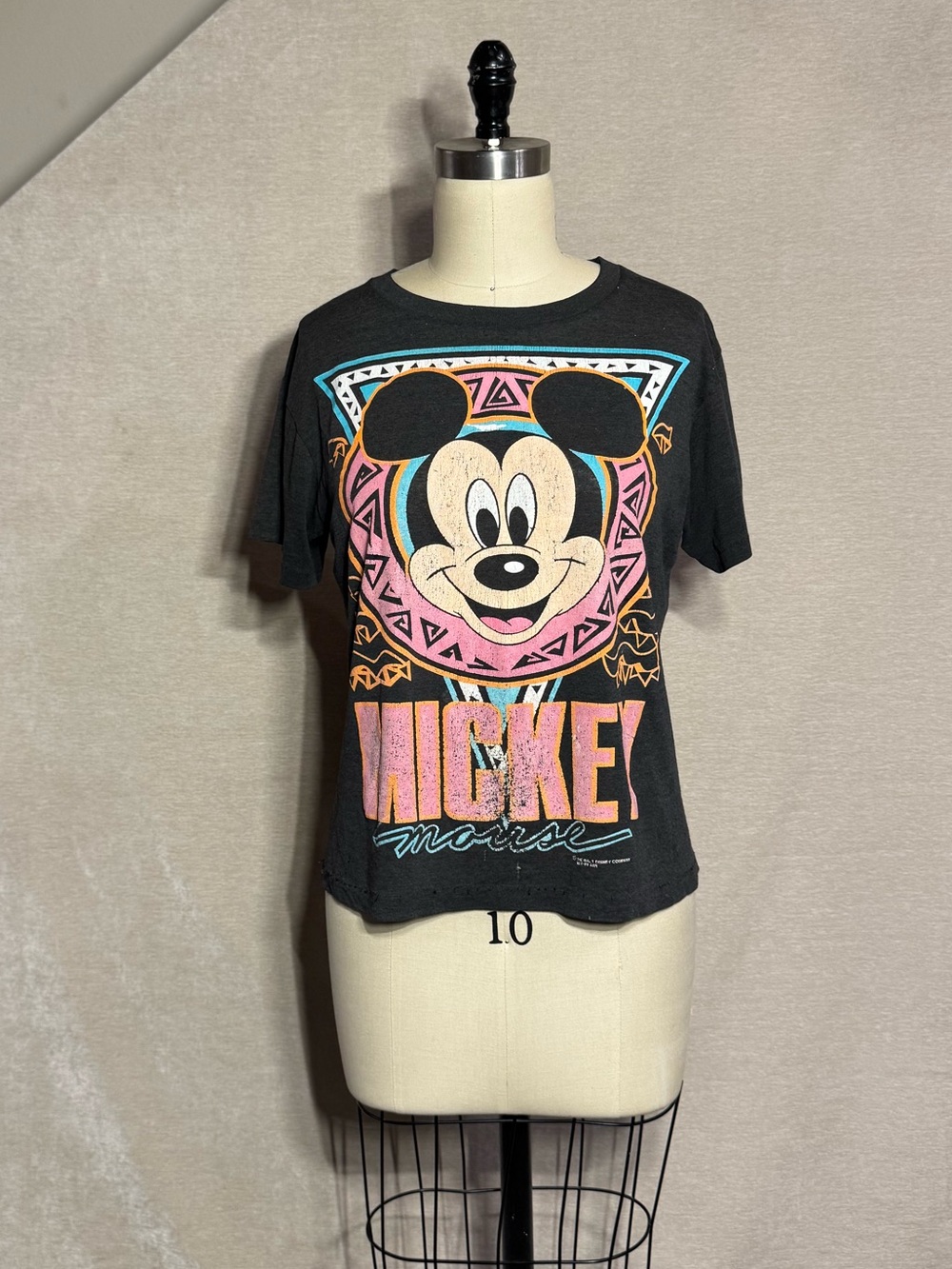 Vintage Mickey Mouse Double Sided Tshirt